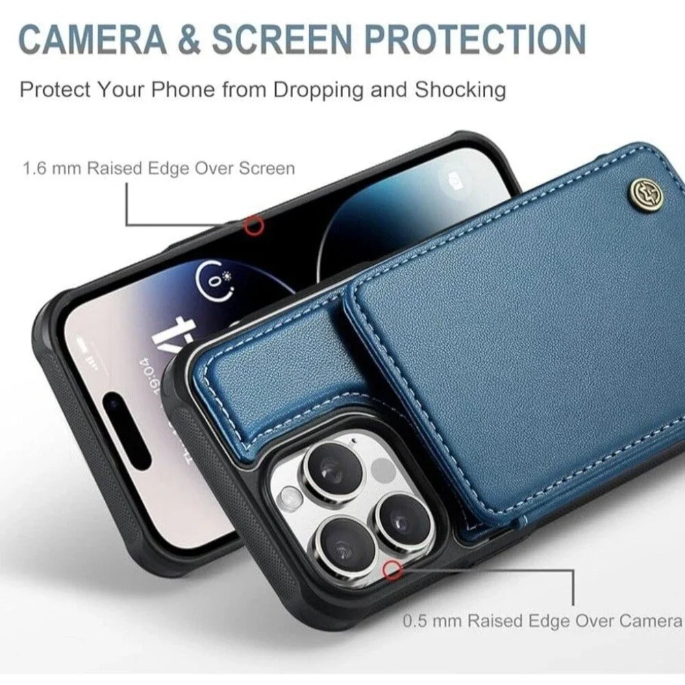 Vinich for iPhone 14 Pro Wallet Case with Card Holder, RFID Blocking